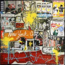 Tableau NY underground (Tribute to Basquiat) : Artiste peintre Sophie Costa