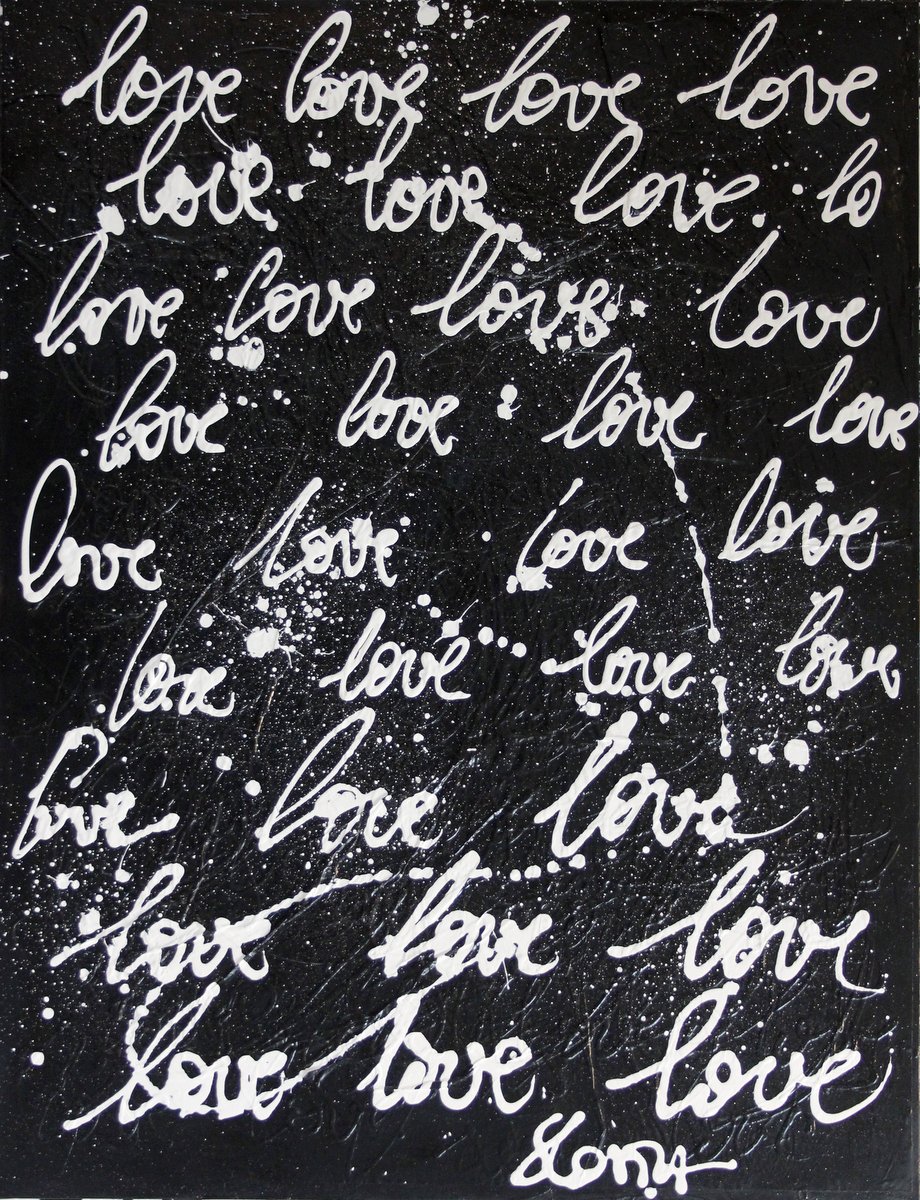 Made with love : tableau de Sophie Costa, artiste peintre