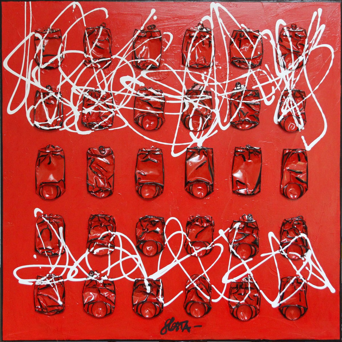 Electric Coke : tableau de Sophie Costa, artiste peintre