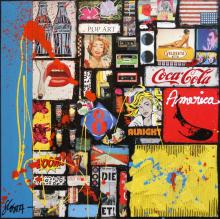 Tableau POP AMERICA # 3 : Artiste peintre Sophie Costa