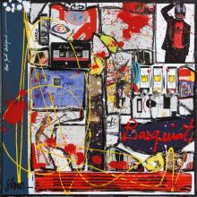 Tableau Basquiat, le roi de la rue. : Artiste peintre Sophie Costa
