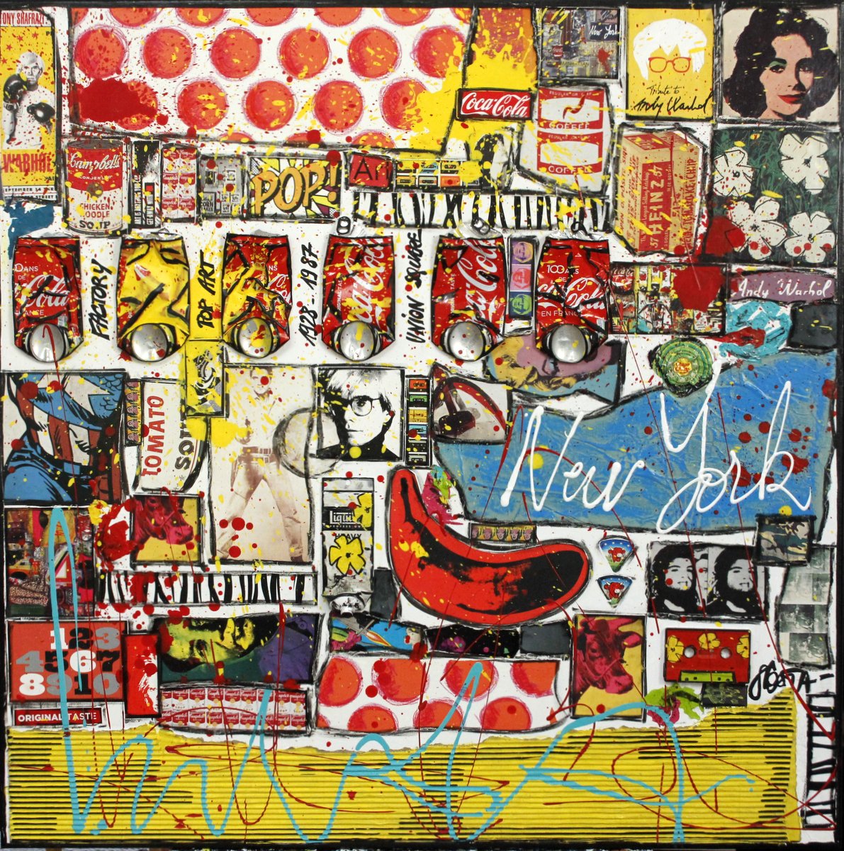 POP POP : tableau de Sophie Costa, artiste peintre