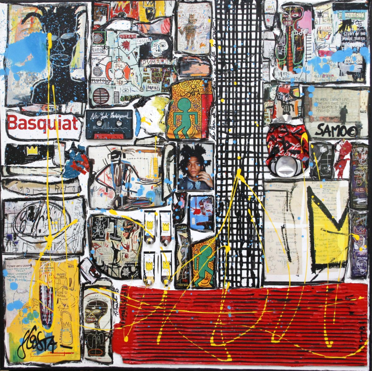 Basquiat underground : tableau de Sophie Costa, artiste peintre