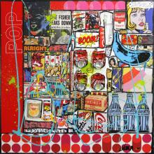 Tableau RED POP : Artiste peintre Sophie Costa