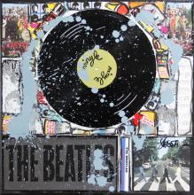 Tableau Blue Beatles : Artiste peintre Sophie Costa