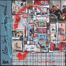 Tableau Basquiat, la rage explosive ! : Artiste peintre Sophie Costa