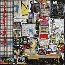 Tableau Basquiat, the king # 2 : Artiste peintre Sophie Costa