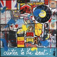 Tableau Listen to the beat # 2 : Artiste peintre Sophie Costa