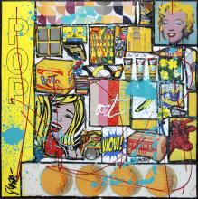 Tableau Sunny Pop : Artiste peintre Sophie Costa