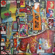 Tableau POP ART : Artiste peintre Sophie Costa