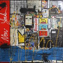 Tableau BASQUIAT, the one! : Artiste peintre Sophie Costa